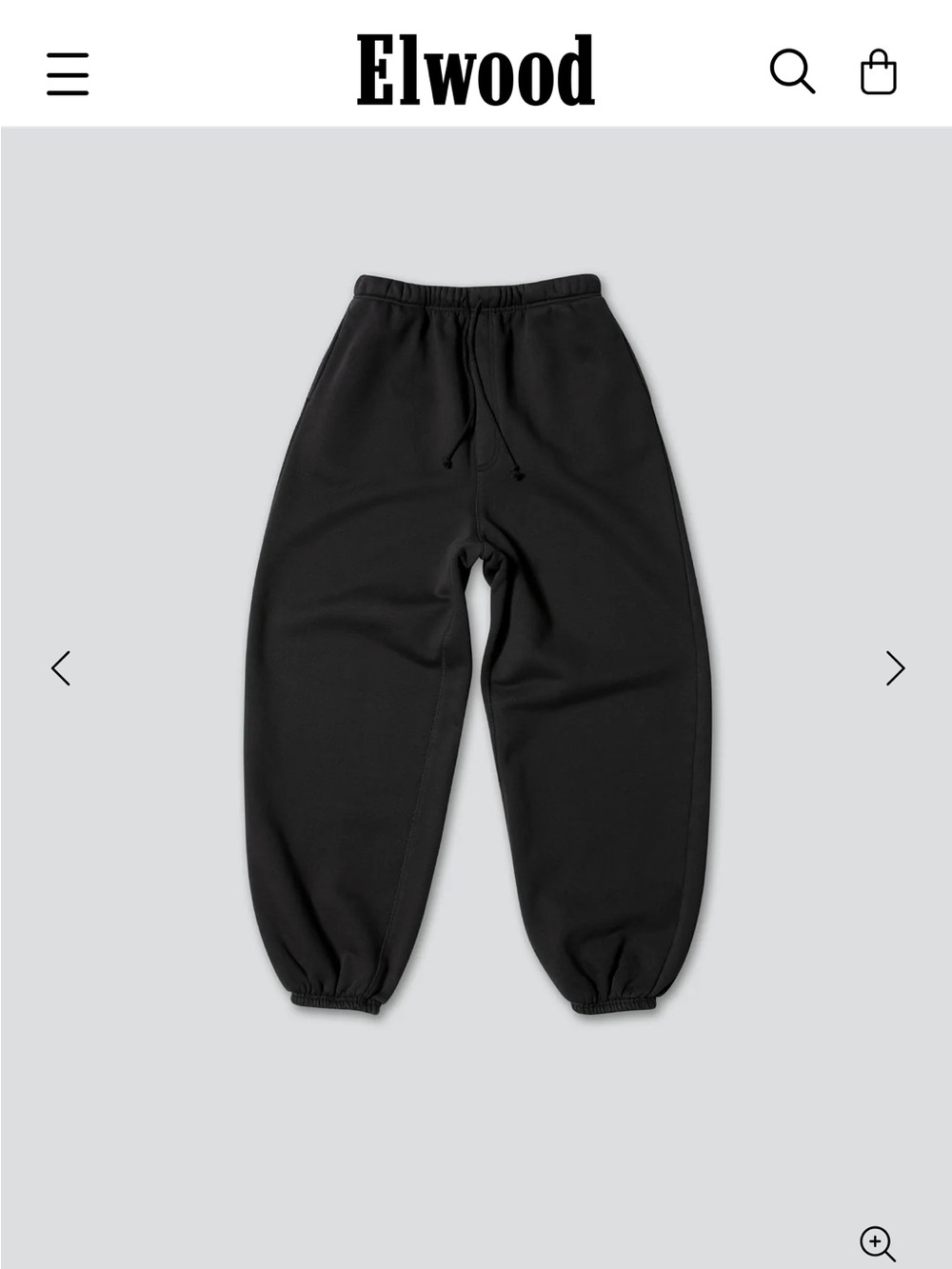 Elwood CORE SWEATPANT VINTAGE BLACK XS
